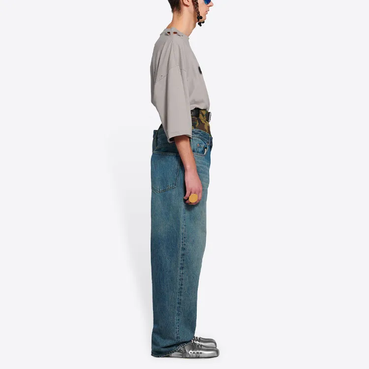 Balenciaga FW21 Jeans Men's Blue-4
