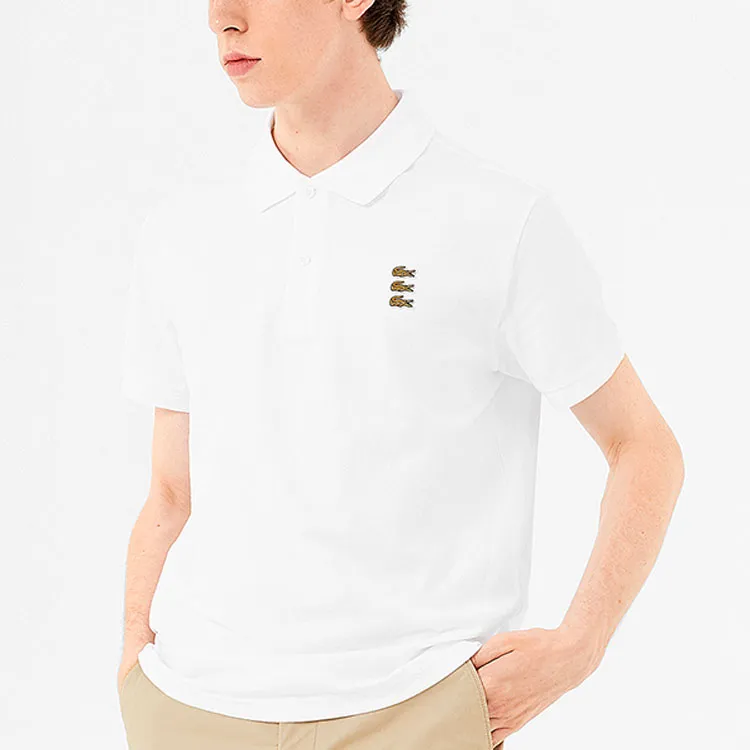 LACOSTE Polo Shirts Men White-5