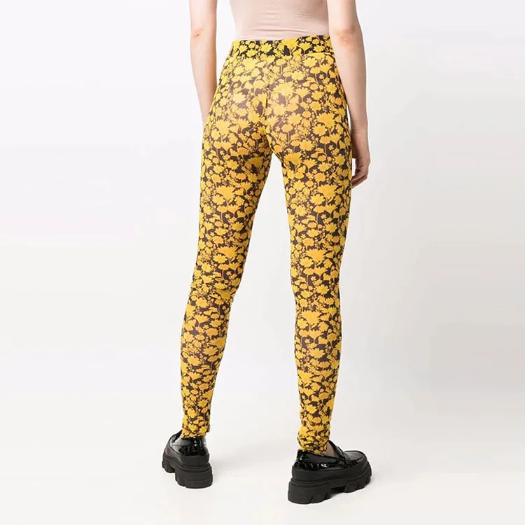 GANNI Leggings Women's Yellow-1