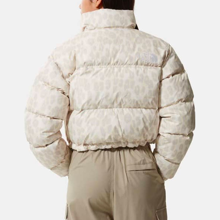 THE NORTH FACE Women'ss Printed Nuptse 700 Fill Short Jacket