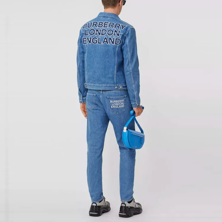 Burberry Denim Jacket Men's Blue-2