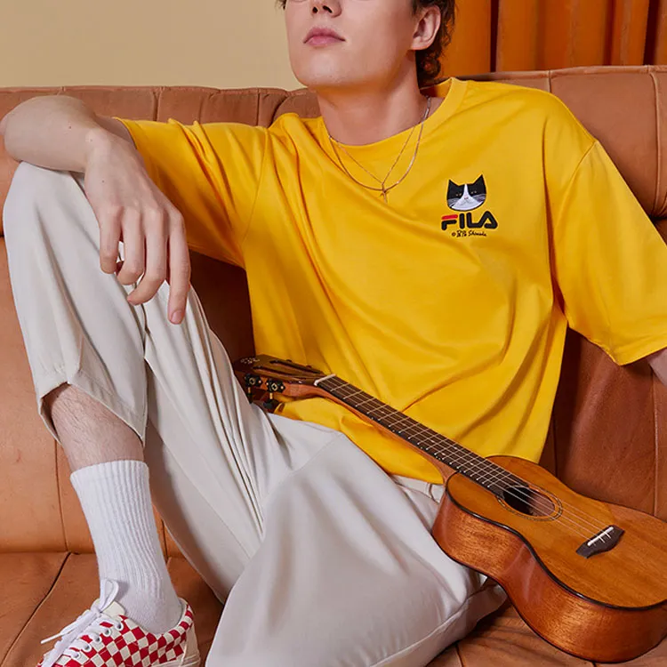 FILA T-Shirt Unisex Golden Bowl Yellow-2