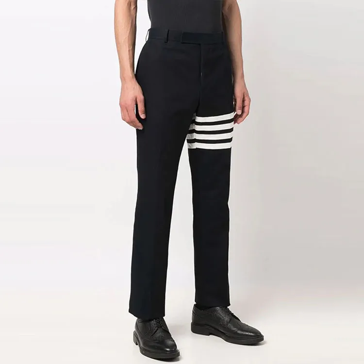 THOM BROWNE 4 Bar Unconstructed Chino Trousers-1