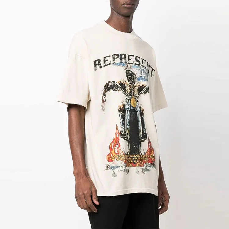 REPRESENT T Shirts Men Beige-3