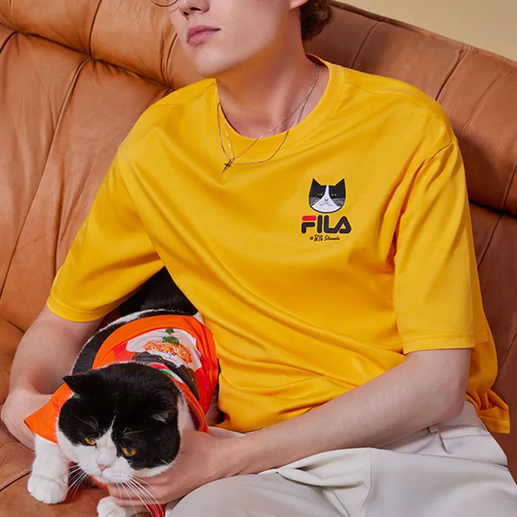 FILA T-Shirt Unisex Golden Bowl Yellow-4