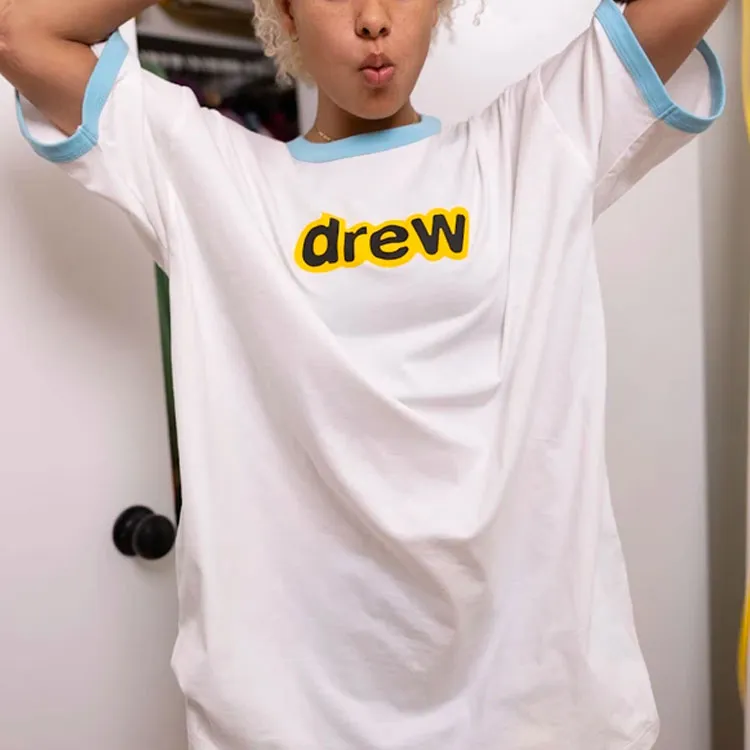 Drew House Oversized Secret Ss Ringer Tee-3