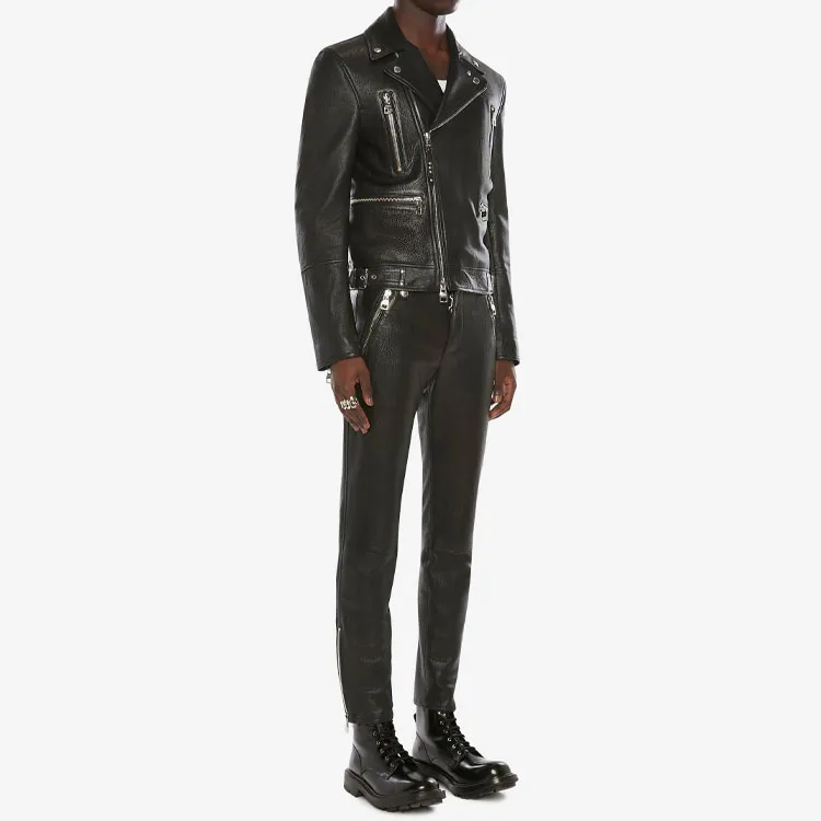 Alexander McQueen Zip Up Biker Jacket-3
