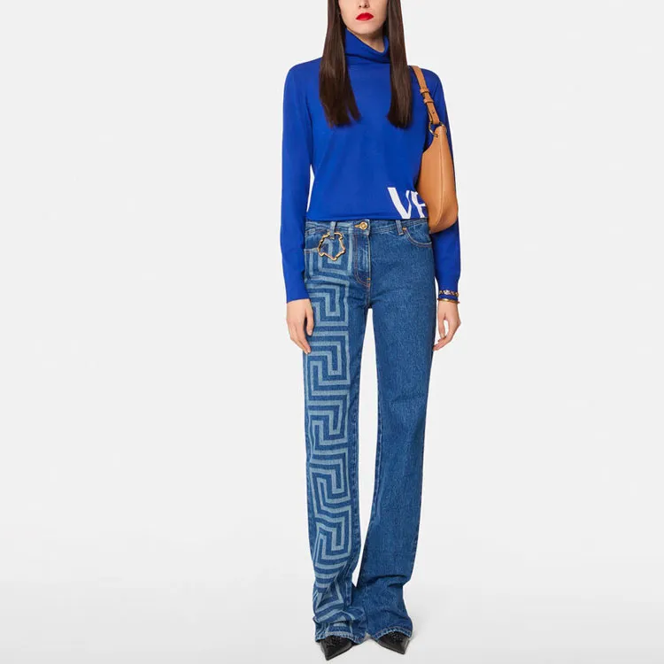 VERSACE Sweaters Women's Blue-3