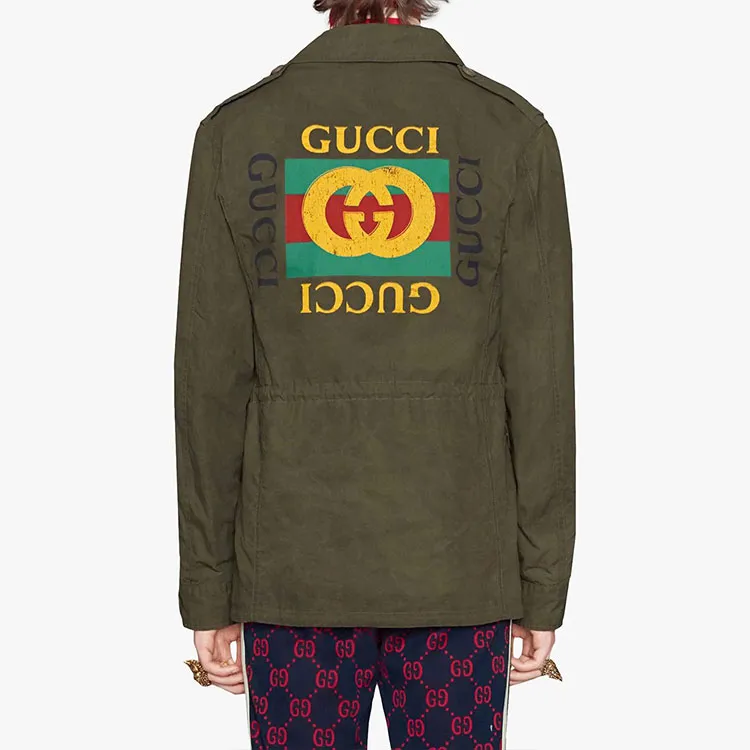 GUCCI Jackets Coats Men's Green-3