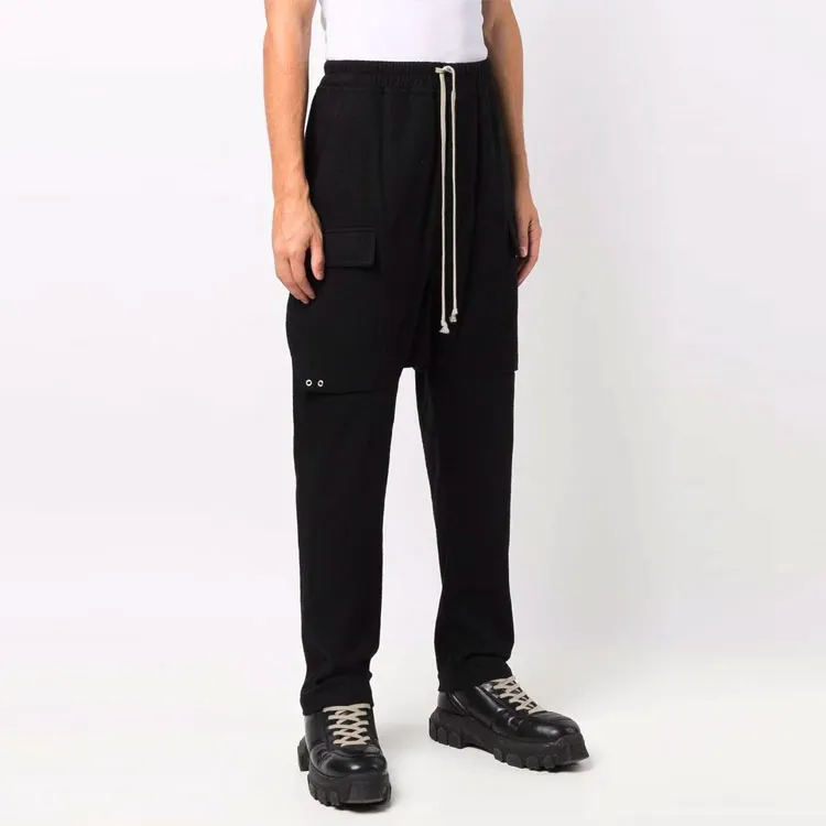 RICK OWENS Cargo Pants Men Black-3