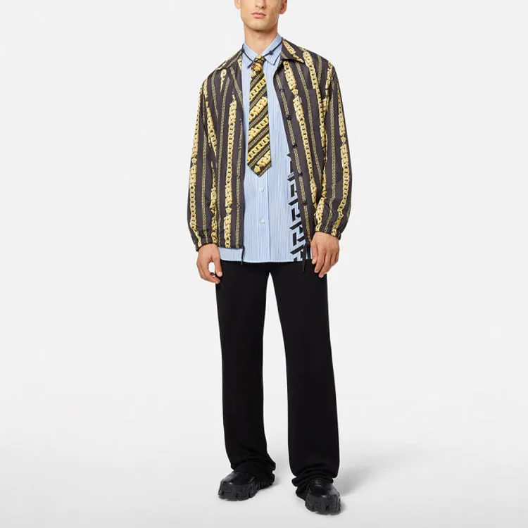 VERSACE Column Strip Long Sleeve Shirt-1