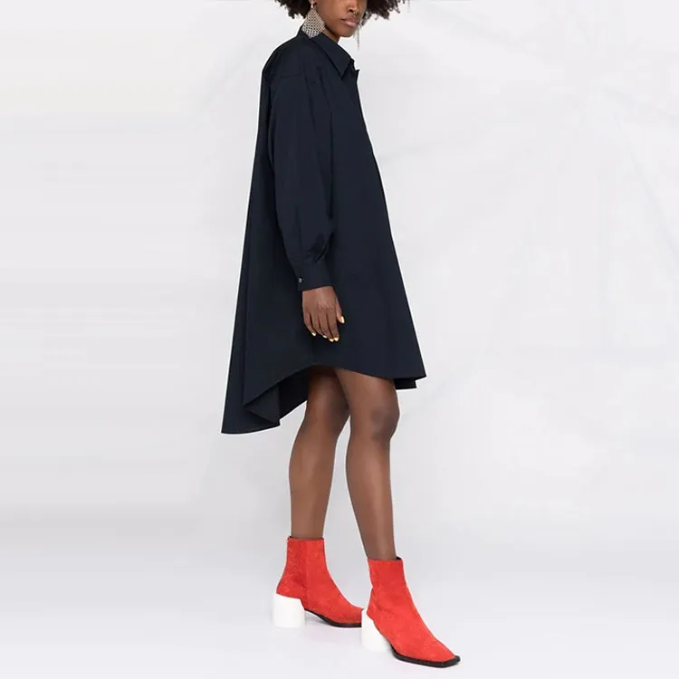 MM6 Maison Margiela Long Sleeved Dresses Women's Black-3