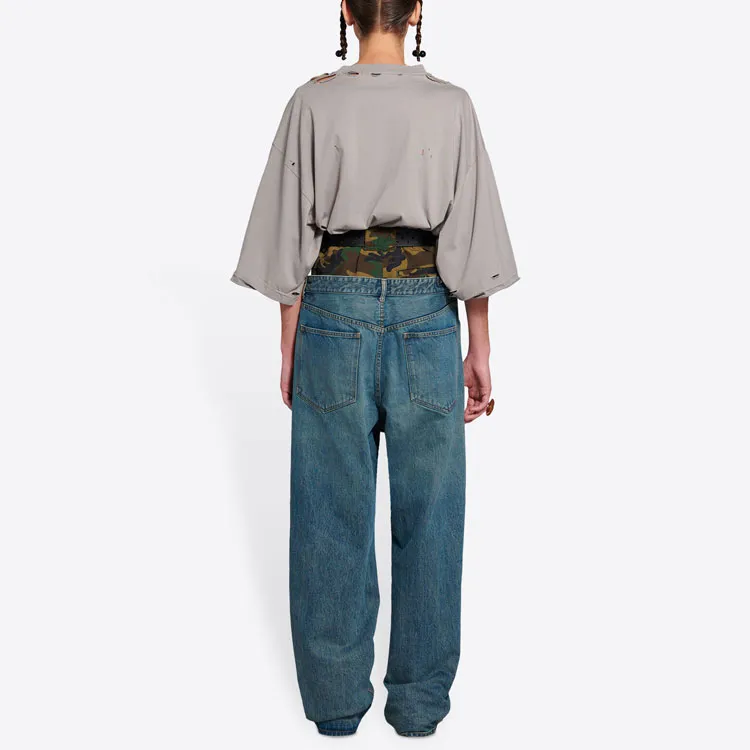 Balenciaga FW21 Jeans Men's Blue-3