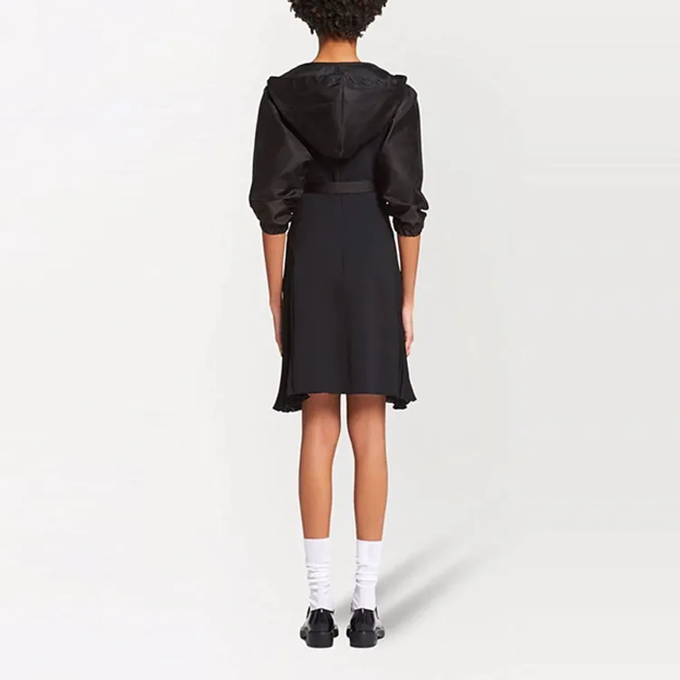 PRADA FW2 Long Sleeved Dress Women's Black-2