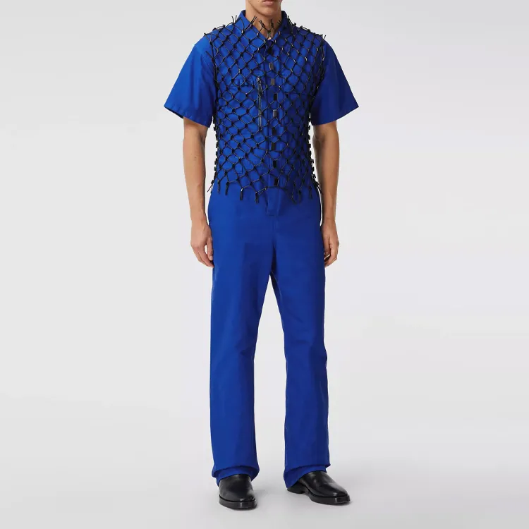 Burberry Jumpsuits Men Blue-2
