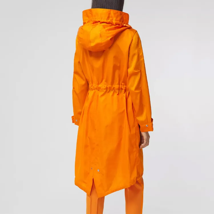 Burberry Coats Women's Deep Orange-3