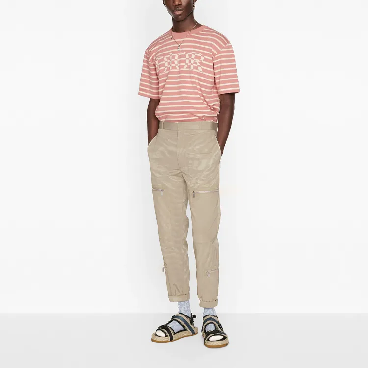 DIOR Quarterly New Products T Shirts Men Pink-5