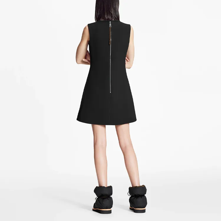 LOUIS VUITTON Sleeveless Dress Women's Black-1