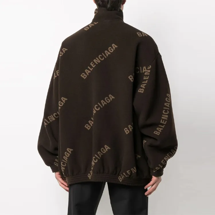 Balenciaga Jackets Men Brown-3