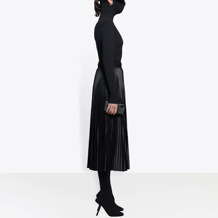 Balenciaga Casual Long Skirts Women's Black-3