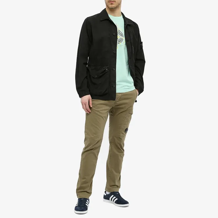 STONE ISLAND T Shirt Men's Aqua Green-3