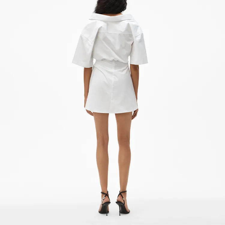 Alexander Wang Short Sleeved Dresses Women's White-1