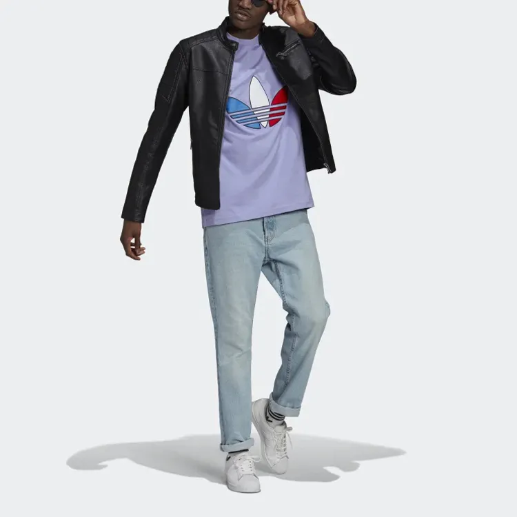 Adidas Originals T Shirt Men's Light Purple-3