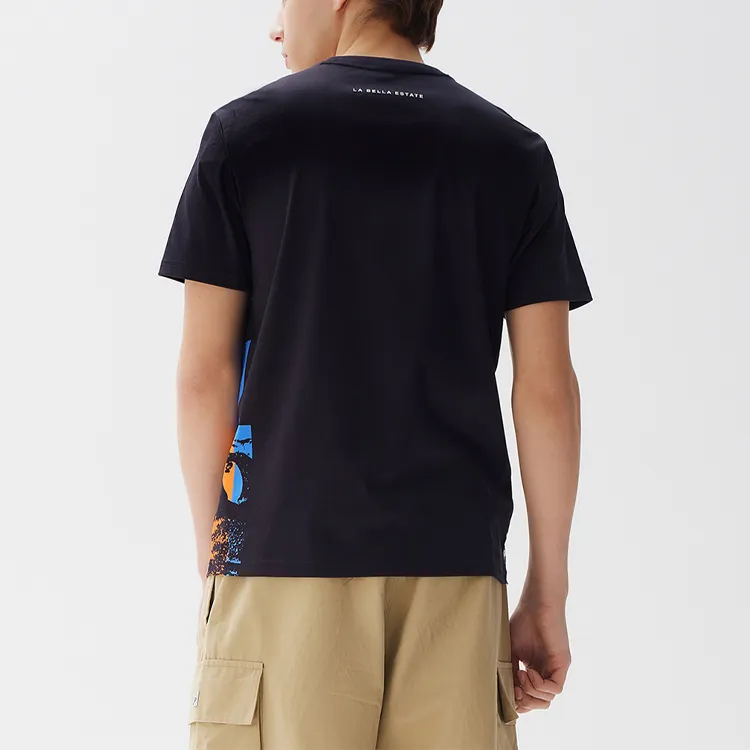 FILA T-Shirts Men Navy Blue-2
