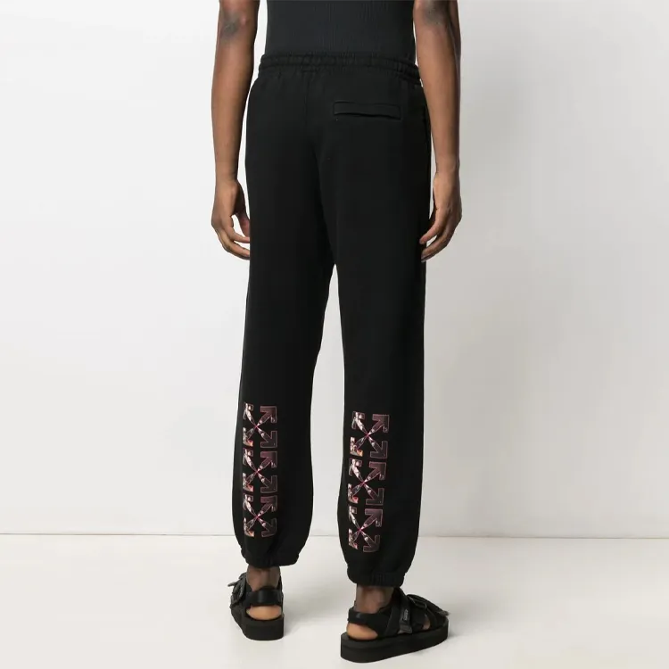 OFF WHITE SS21 Knitted Sweatpants Men Black-2