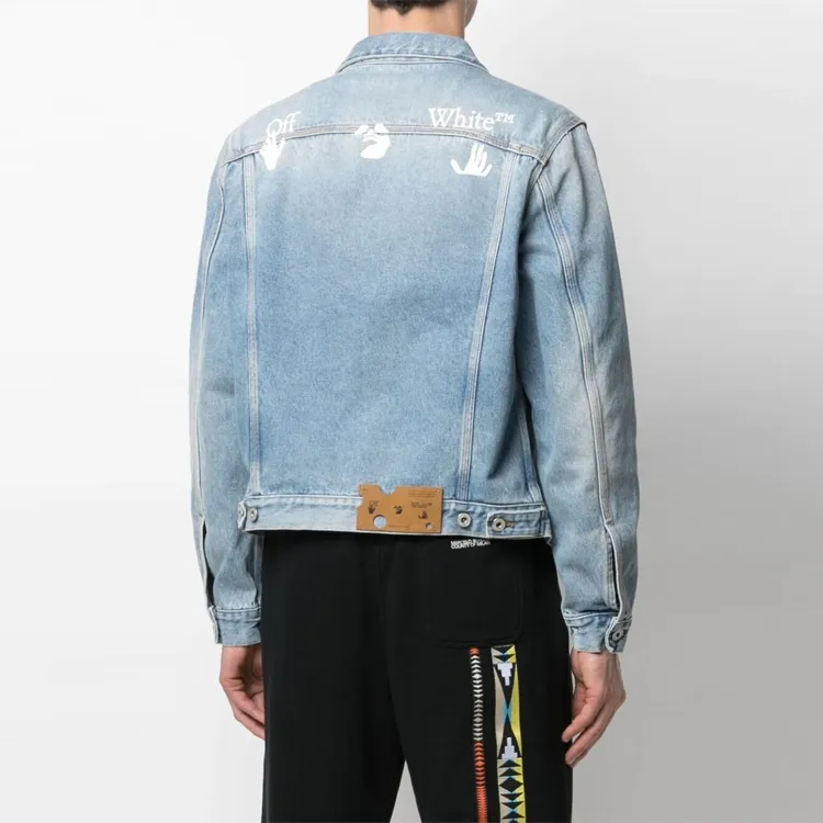 OFF WHITE SS21 Denim Jackets Men Blue-1