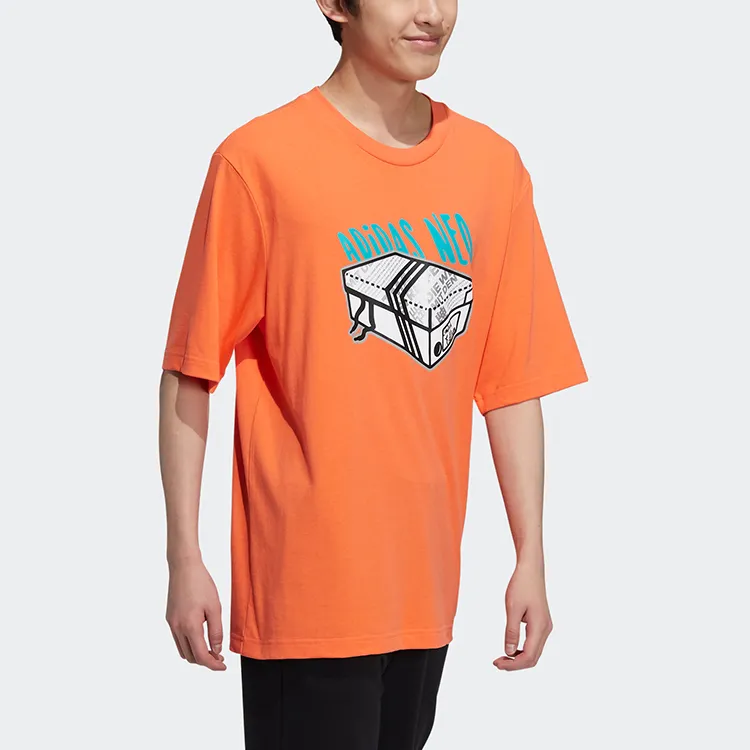 Adidas Neo T Shirt Men's Orange Yellow-3