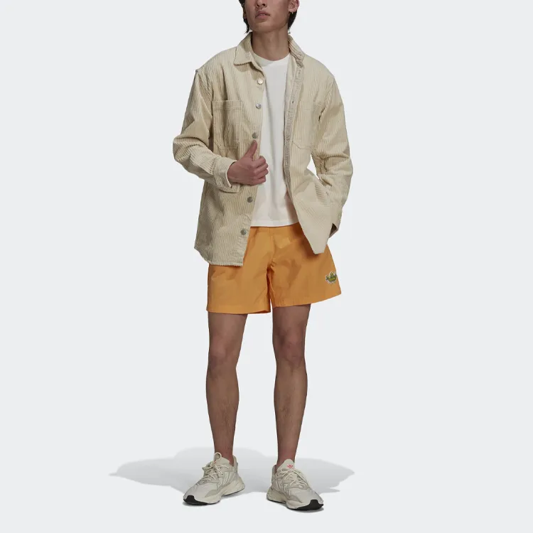 Adidas Originals Casual Shorts Men Orange Yellow-1