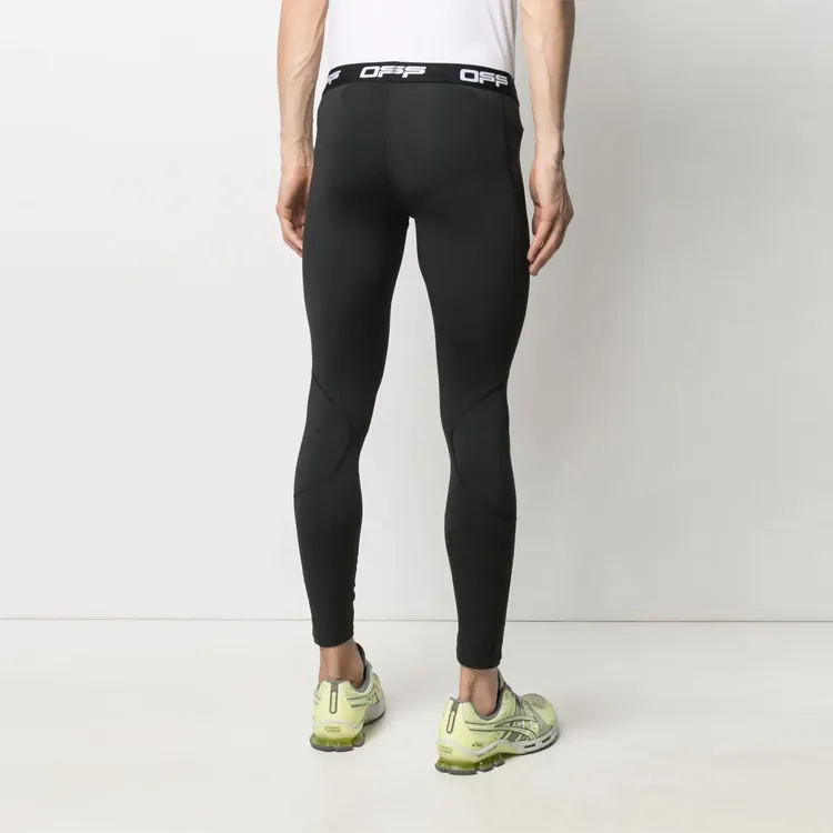 OFF WHITE Logo waistband Active Tights-2