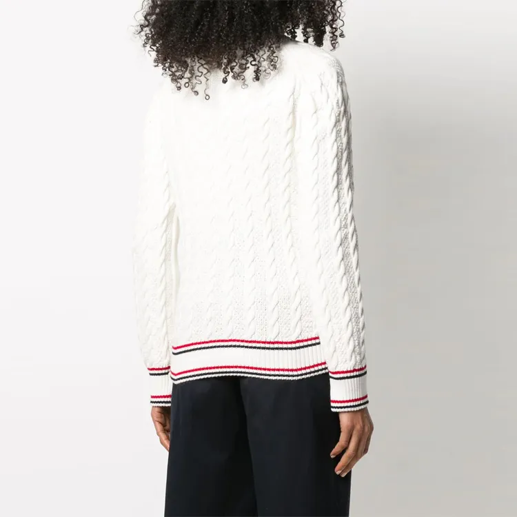 THOM BROWNE· SS21 Knitwear Women's Beige-2