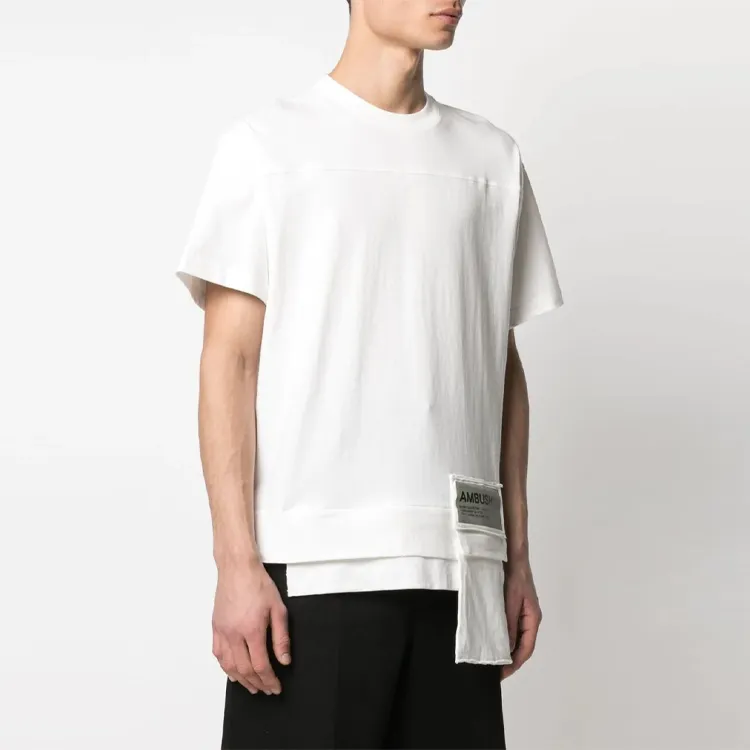 AMBUSH Waist Pocket Jersey T Shirt 'Off White'-3