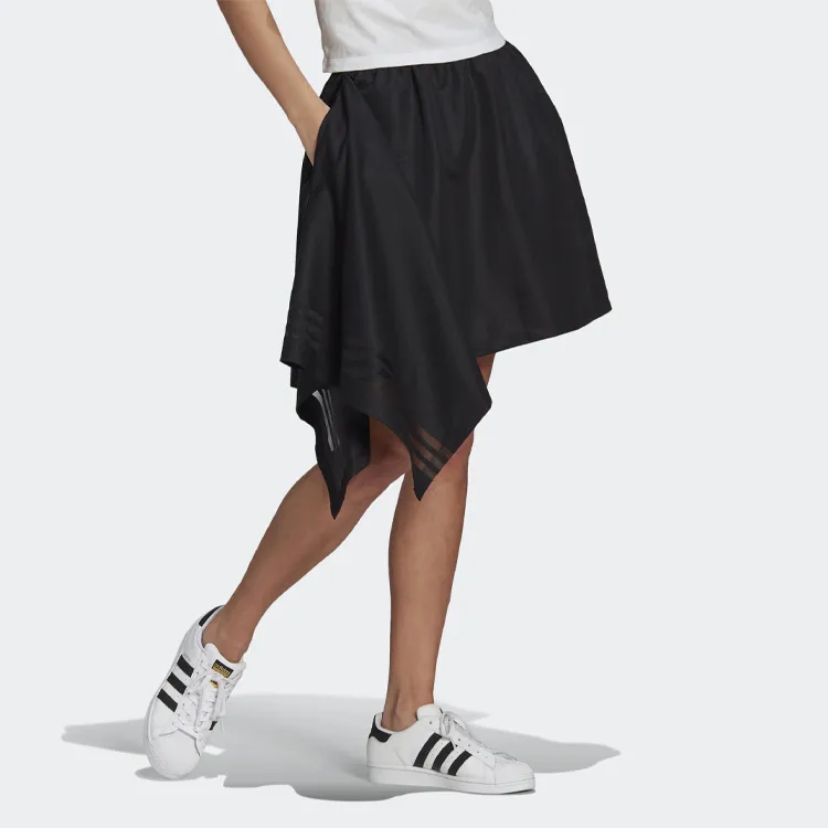 Adidas Originals Casual Short Skirts Women's Black-1