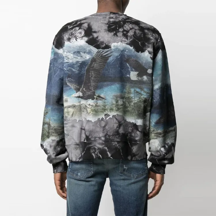AMIRI Eagle Bleach Crew-3
