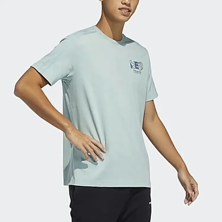Adidas Neo T Shirt Men's Light Green-4