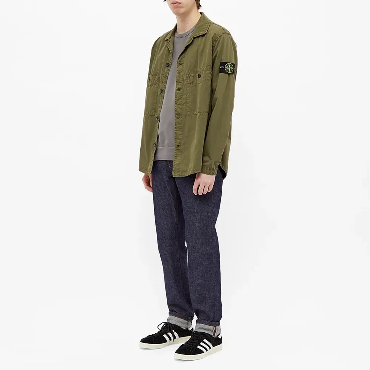STONE ISLAND Jacket Men's Olive Green-3