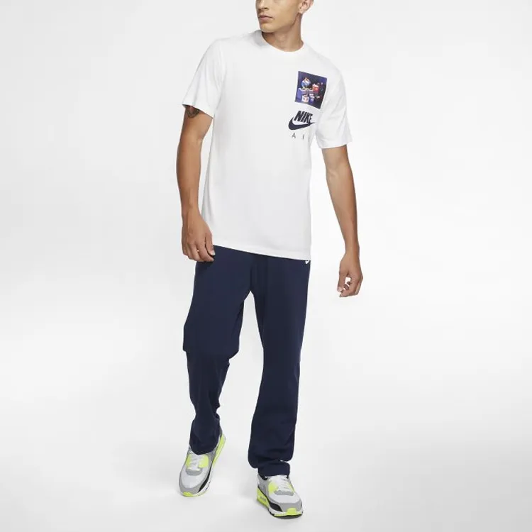 Nike T Shirts Men White-2