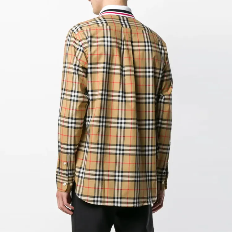Burberry Shirts Men Beige-4