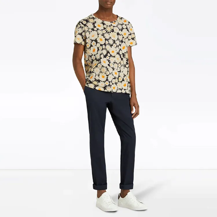 Burberry T-Shirts Men Navy Blue-4