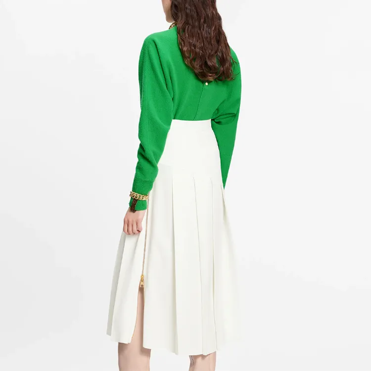 LOUIS VUITTON SS21 Casual Long Skirt Women's White-2