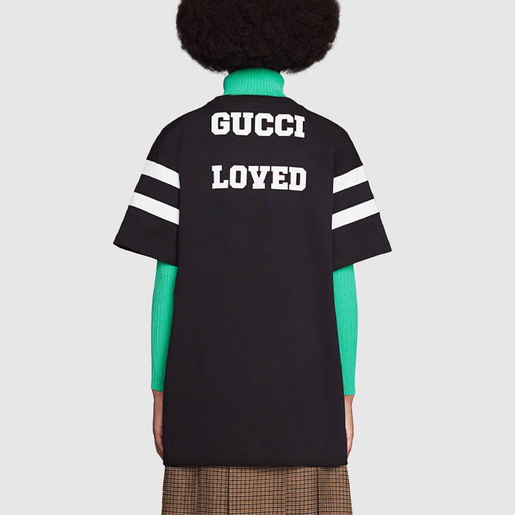 GUCCI 1921 T Shirts Men Black S - POIZON GUCCI 1921 T Shirts Men Black S - POIZON