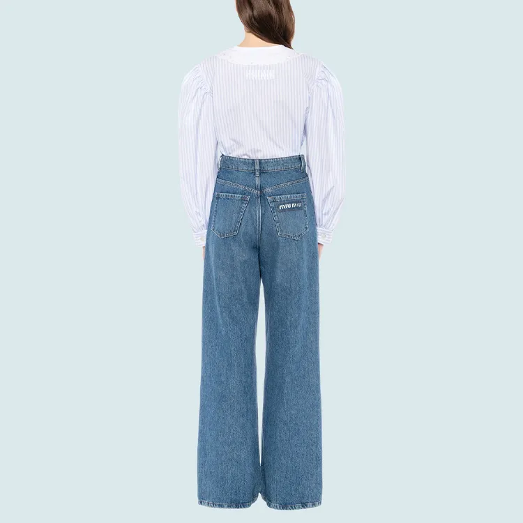 MIU MIU Shirts Women's Light Blue-2