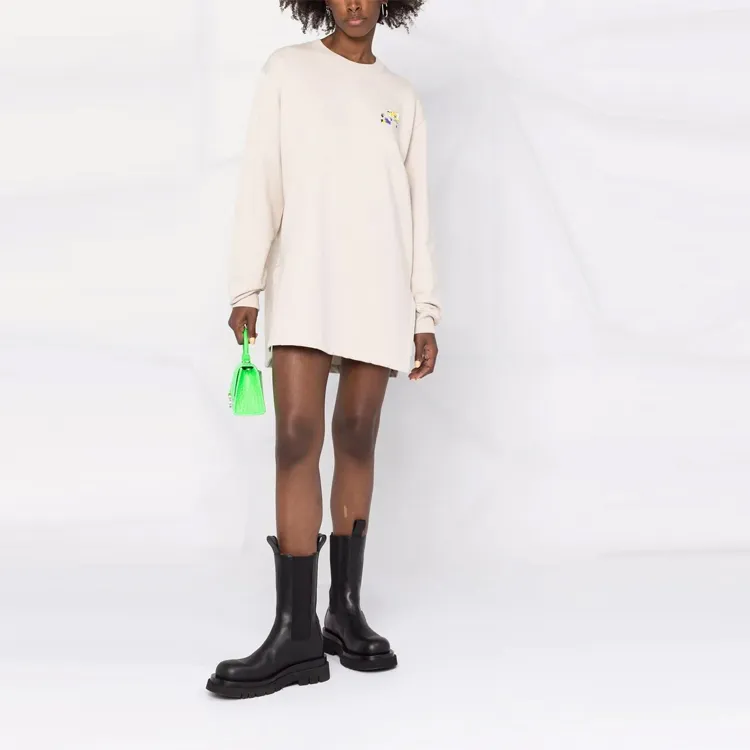 OFF WHITE FW21 Long Sleeved Dresses Women's Beige-1