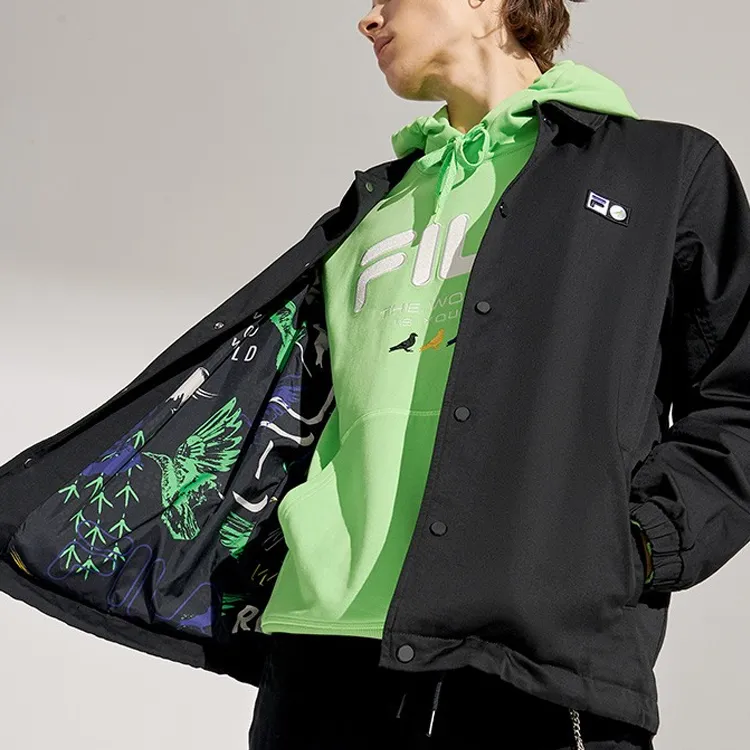 Staple X FILA FUSION Jackets Men Black-4