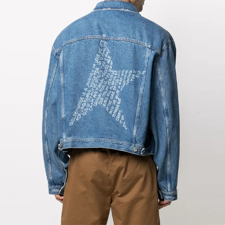 Golden Goose Denim Jacket Men's Blue-3