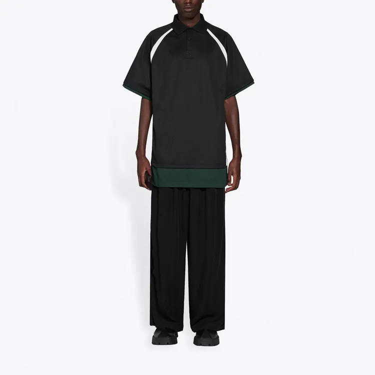 Balenciaga Polo Shirts Men Black-2