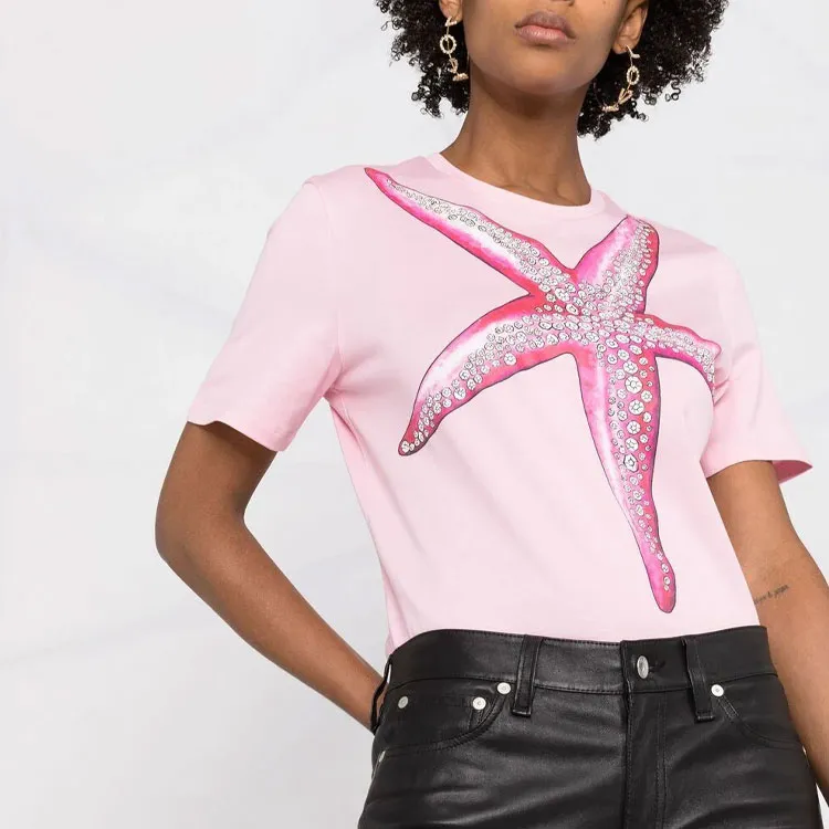 VERSACE T-Shirts Women's Pink-4